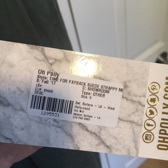 NWT Oh Polly Midi Suede Dress - Picture 5 of 8